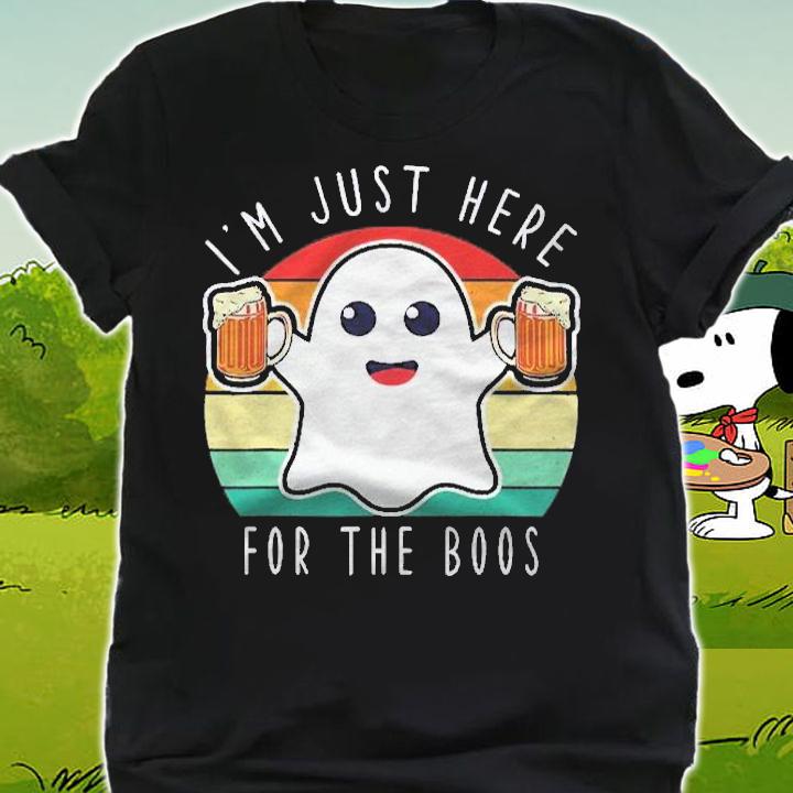Funny Halloween Tee Im Just Here For The Boos Costume Shirt t-shirt shirt
