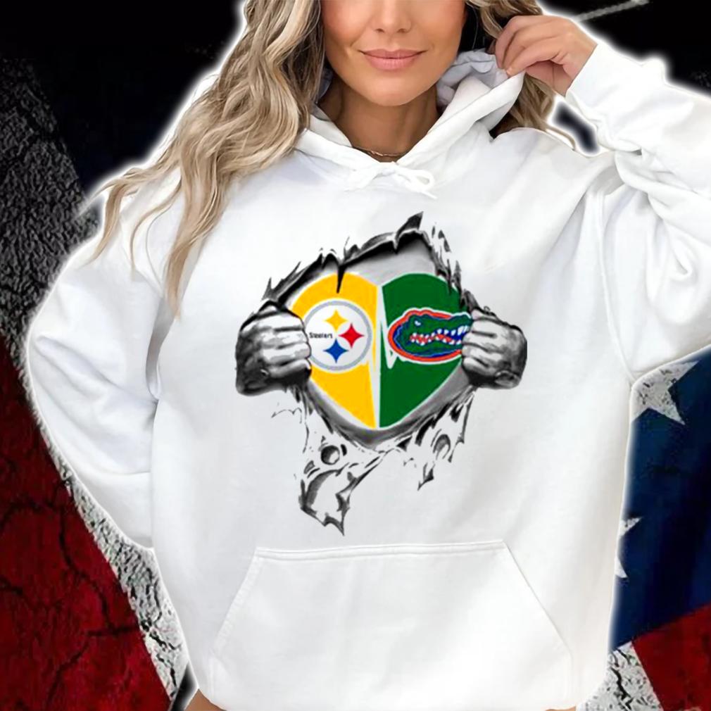 Blood Inside Me Pittsburgh Steelers And Florida Gators t-shirt hoodie