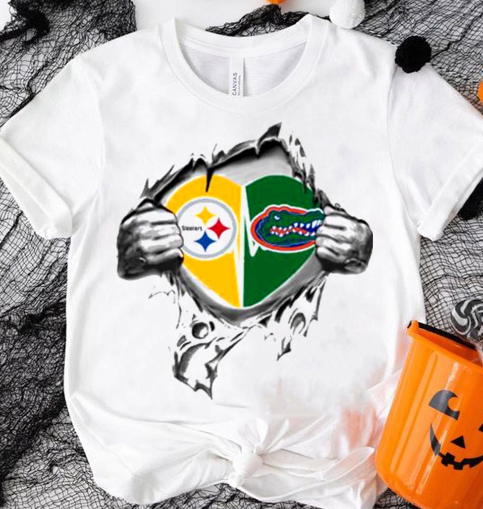 Blood Inside Me Pittsburgh Steelers And Florida Gators t-shirt shirt