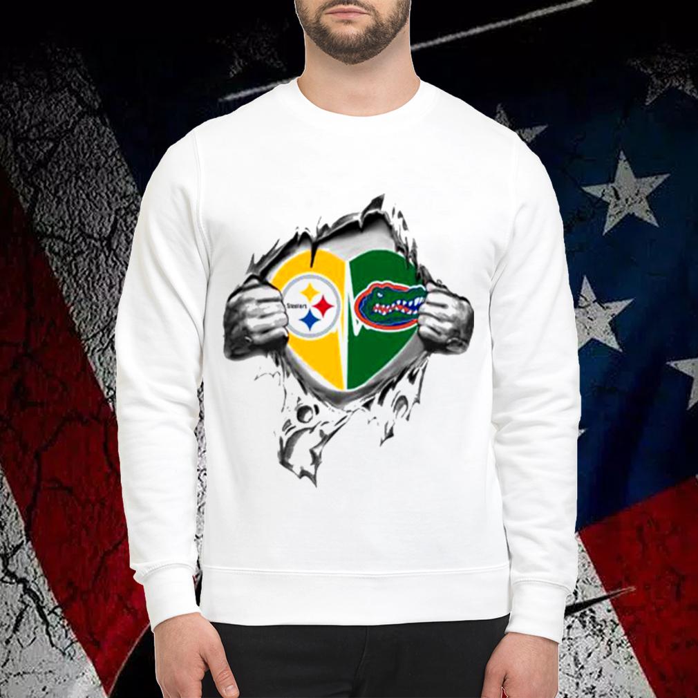 Blood Inside Me Pittsburgh Steelers And Florida Gators t-shirt sweatshirt