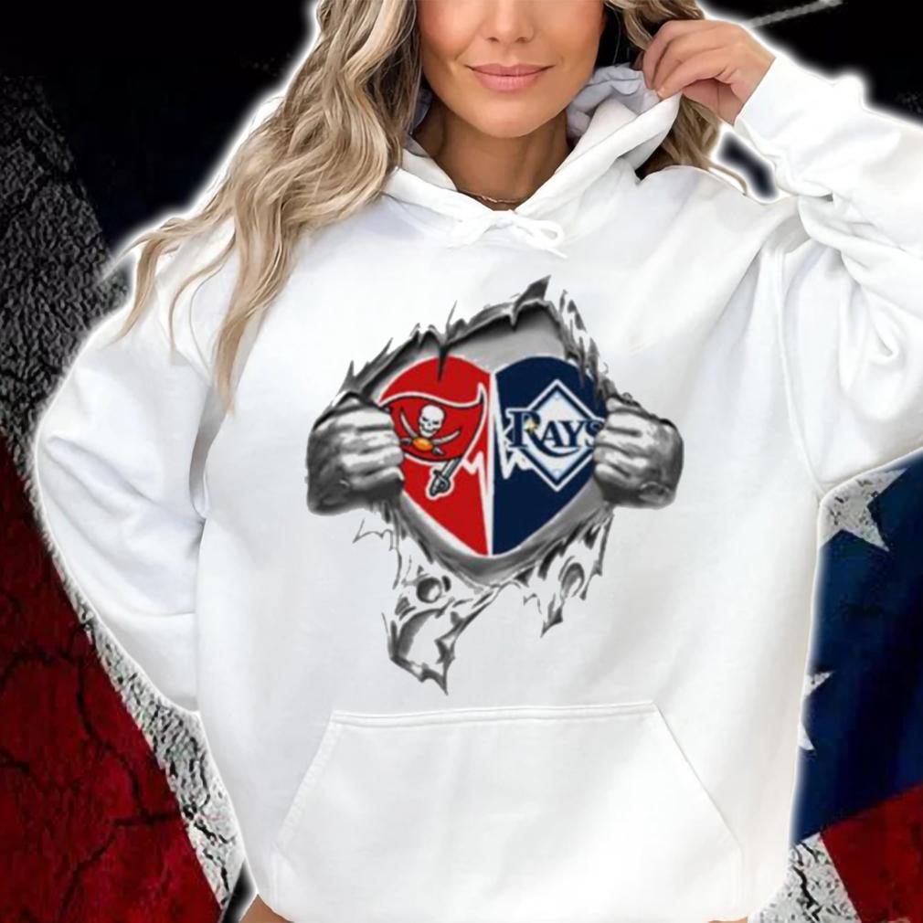 Blood Inside Me Tampa Bay Buccaneers And Tampa Bay Rays t-shirt hoodie