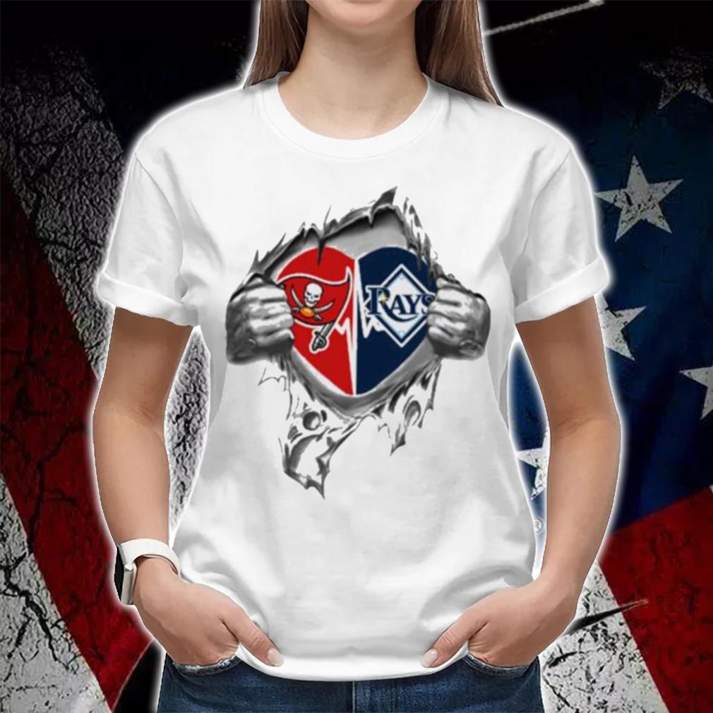 Blood Inside Me Tampa Bay Buccaneers And Tampa Bay Rays t-shirt woman shirt