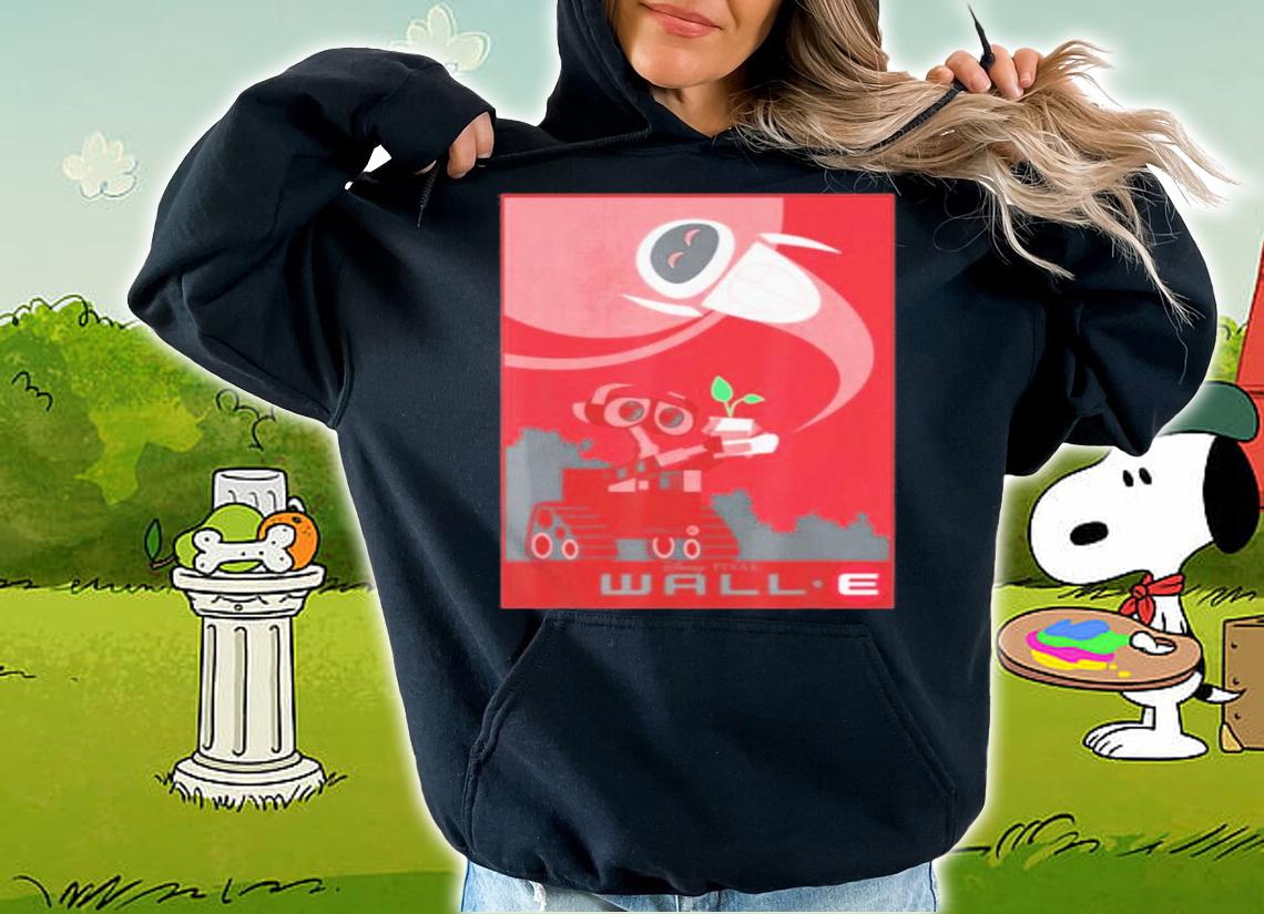 Disney Pixar Wall-E And EVE Find A Plant Red Hue Portrait Shirt t-shirt hoodie