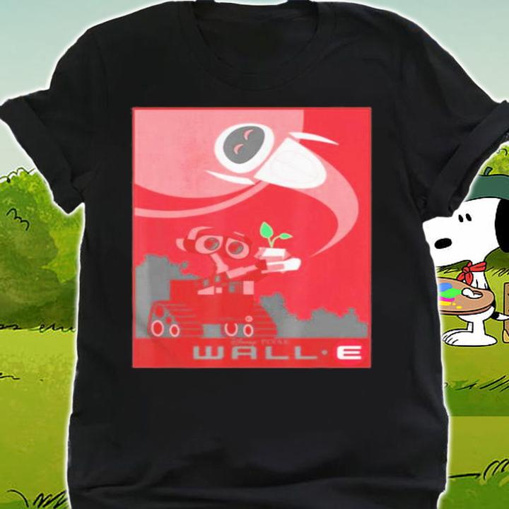 Disney Pixar Wall-E And EVE Find A Plant Red Hue Portrait Shirt t-shirt shirt