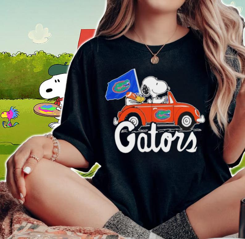 Florida Gators Snoopy And Woodstock t-shirt woman shirt
