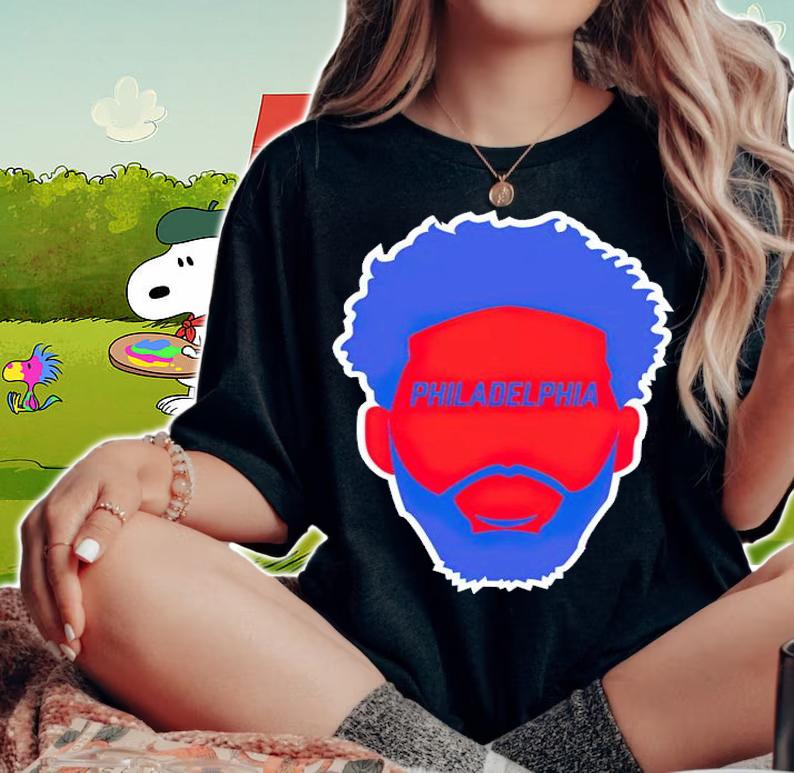 Joel Embiid Philadelphia Silhouette Shirt t-shirt woman shirt