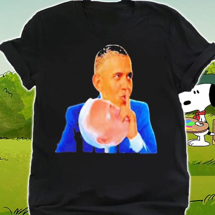 Obama Hand Holding Bidens Face Shh Shirt t-shirt shirt