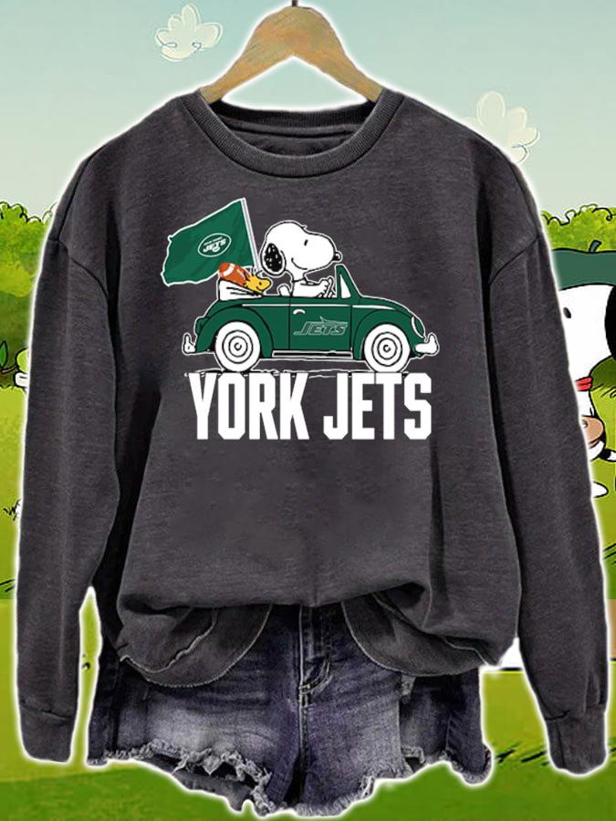 York Jets Snoopy And Woodstock New York Jets t-shirt sweatshirt