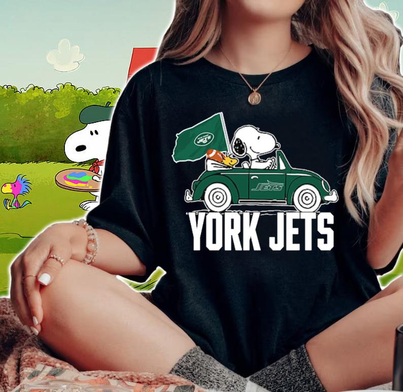 York Jets Snoopy And Woodstock New York Jets t-shirt woman shirt