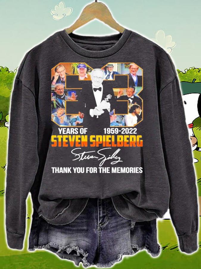 63 Year Of 1959 2022 Steven Spielberg Signature Thank You For The Memories t-shirt sweatshirt