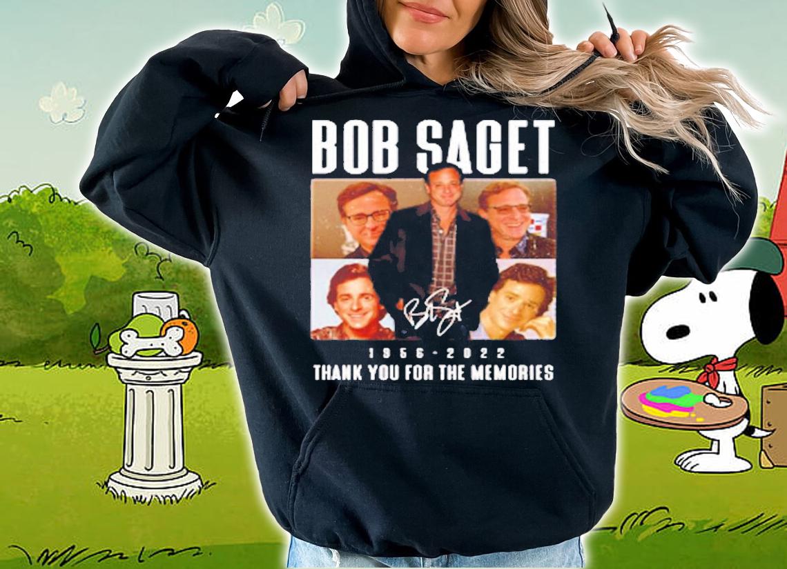 Bob Saget 1956 2022 Thank You For The Memories Signature t-shirt hoodie