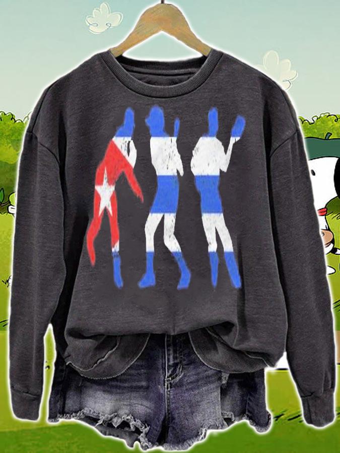 Cuban Baseball Flag Tshirt Cuba Gift T-shirt sweatshirt