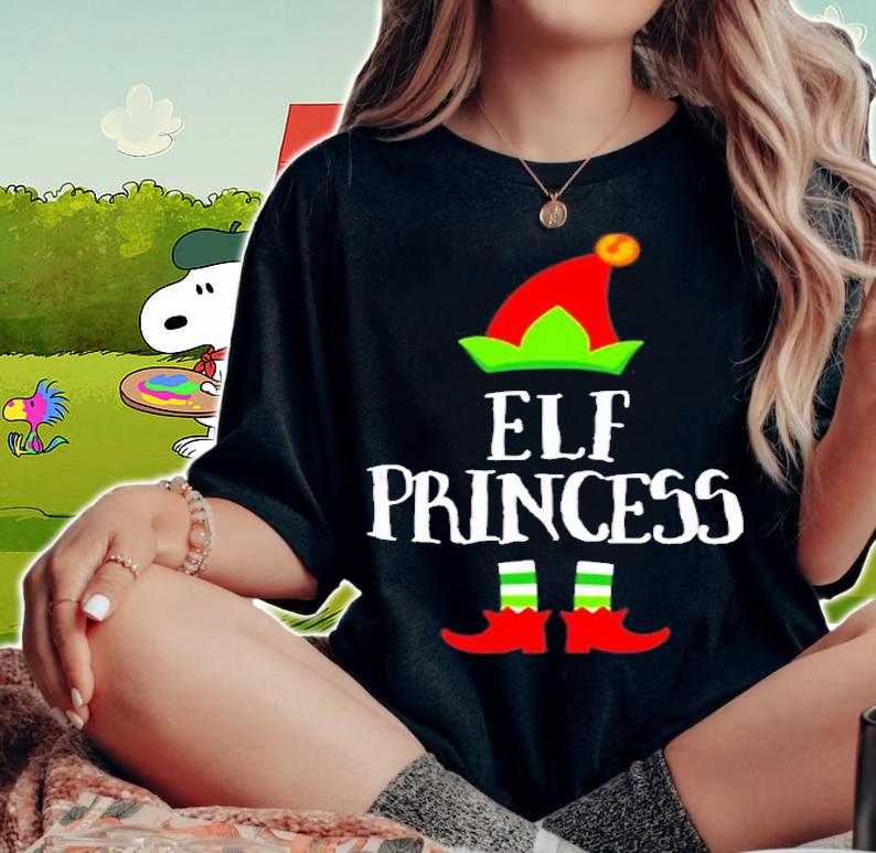 Elf Princess Christmas Matching Group Im The Elf T-Shirt woman shirt