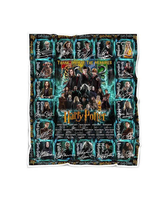 Harry Potter Thank You For The Memories Signature Quilt blanket shirt