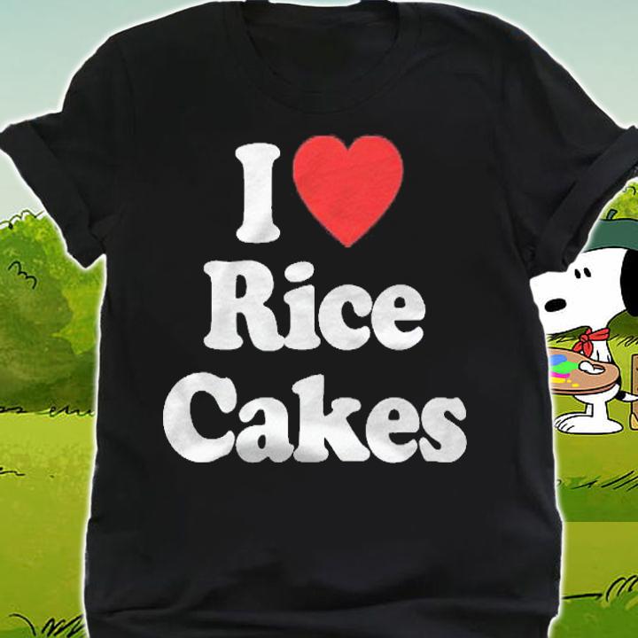 I Love Rice Cakes Heart Funny Shirt shirt