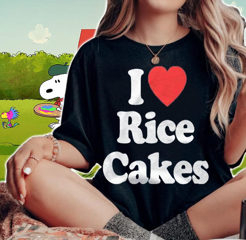 I Love Rice Cakes Heart Funny Shirt woman shirt