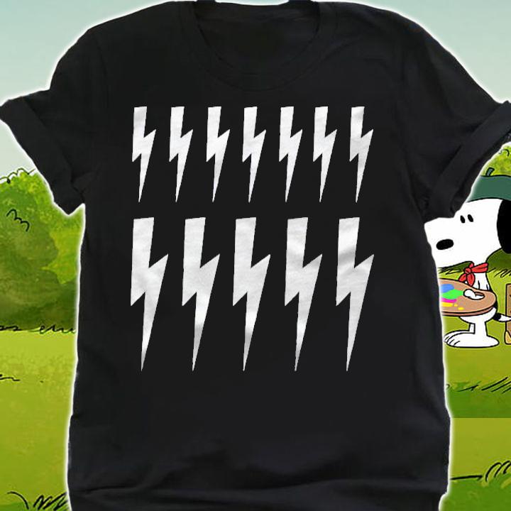 Lightning Bolts Print Pattern Minimal Fashion shirt shirt