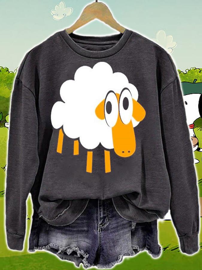 Silly Sheep Cute Funny T-Shirt sweatshirt
