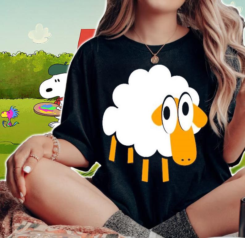 Silly Sheep Cute Funny T-Shirt woman shirt