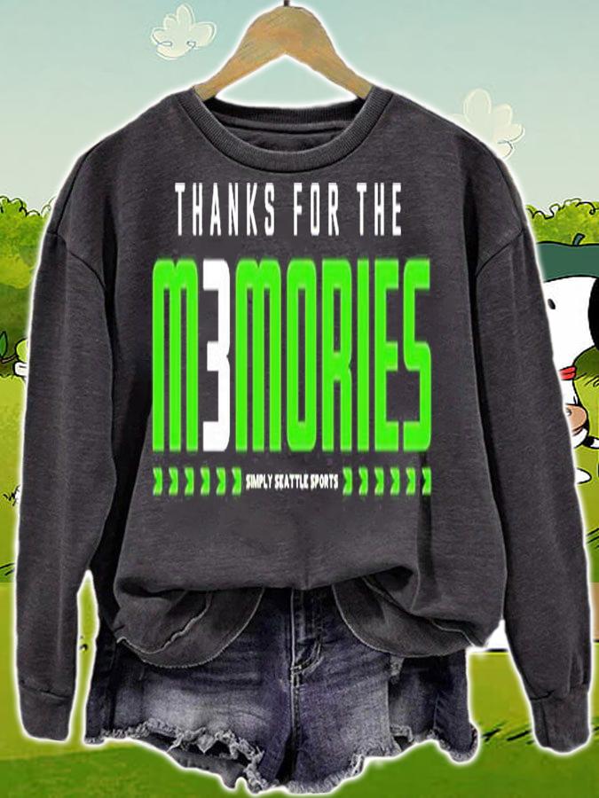 Thanks For The Memories Simply Seattle Sports T-Shirt sweatshirt