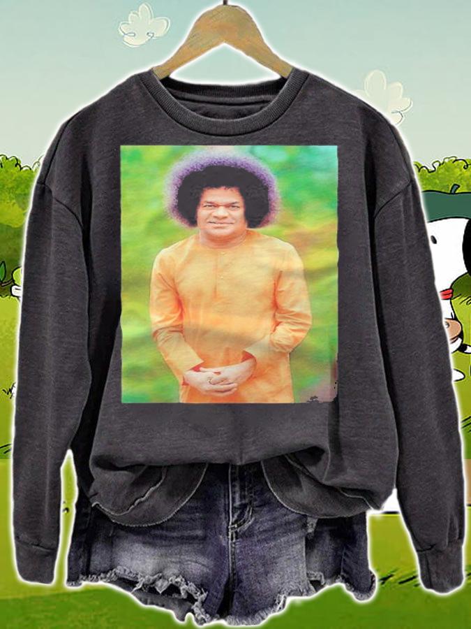 Sathya Sai Baba Standing Sai Baba poster T-shirt sweatshirt