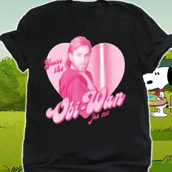 You're The Obi-Wan For Me Star Wars Heart Portrait Shirt shirt