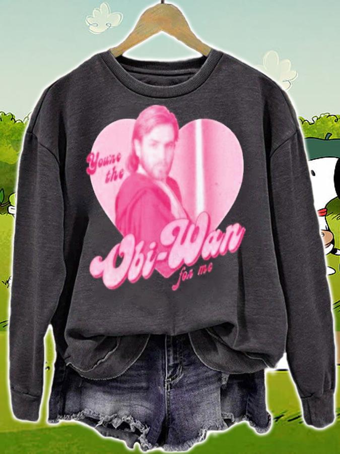 You're The Obi-Wan For Me Star Wars Heart Portrait Shirt sweatshirt