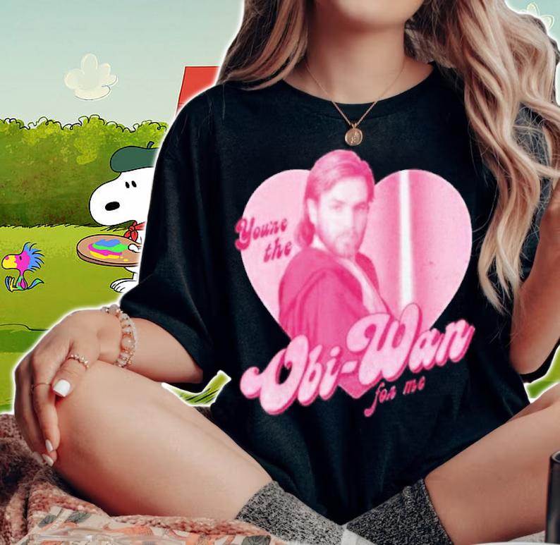 You're The Obi-Wan For Me Star Wars Heart Portrait Shirt woman shirt