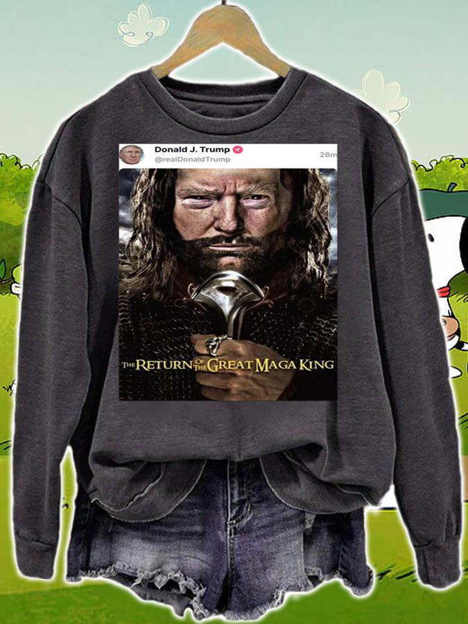 Donald J Trump The Return Of The Great Maga King t-shirt sweatshirt