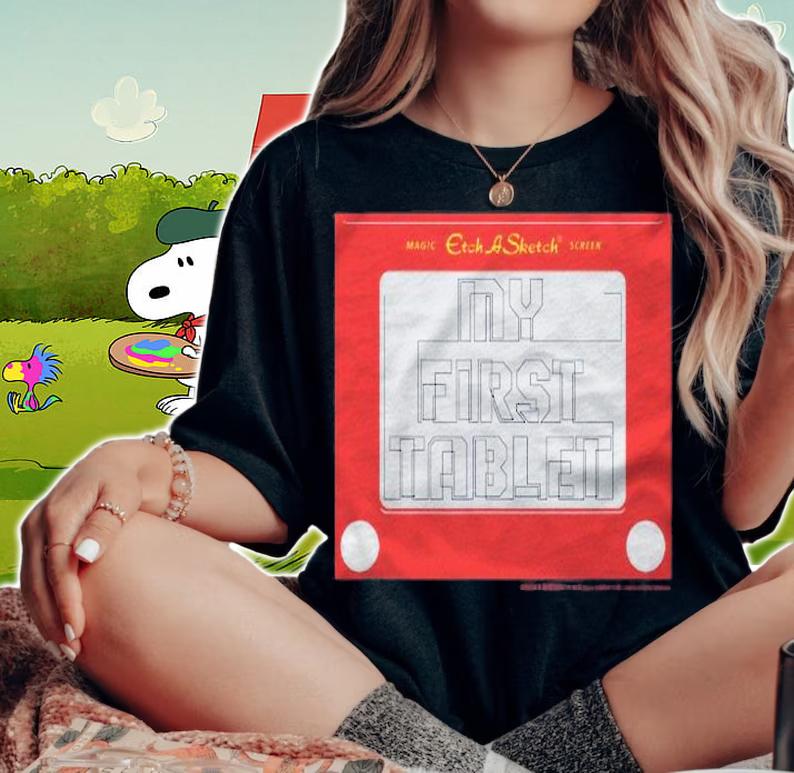 Etch A Sketch My First Tablet Shirt woman shirt