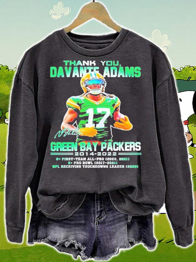 Thank You Davante Adams Green Bay Packers 2014 2022 NFL Signature t-shirt sweatshirt