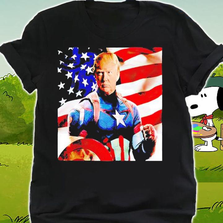 Donald Trump Captain America USA Flag t-shirt shirt