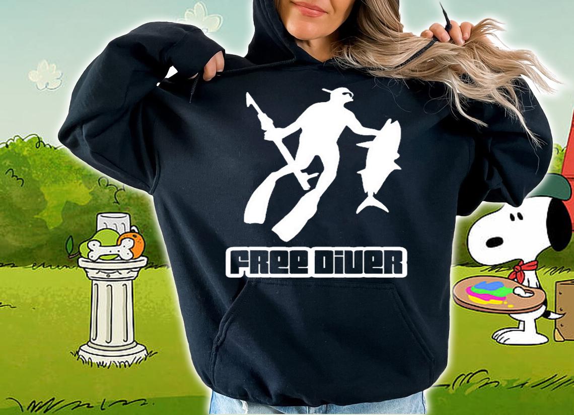 Freediving Spearfishing Underwater Diving Usa Spear Diving T-Shirt hoodie