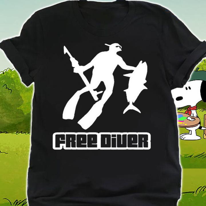 Freediving Spearfishing Underwater Diving Usa Spear Diving T-Shirt shirt