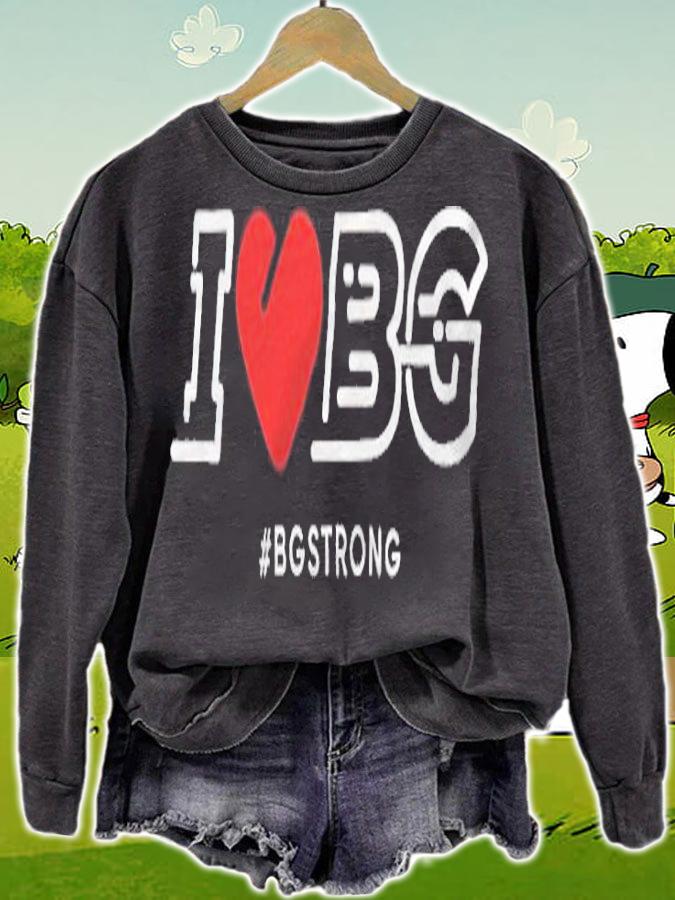 I love Bg heart logo T-shirt sweatshirt