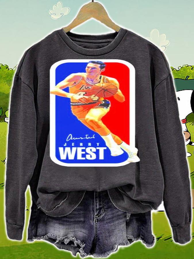 Jerry West Los Angeles Lakers NBA Shirt sweatshirt