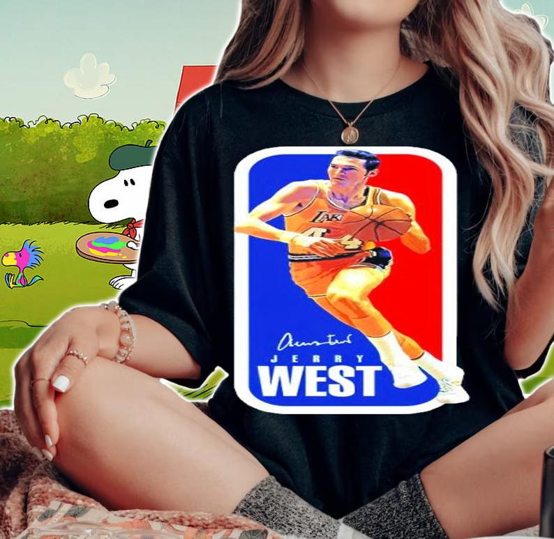 Jerry West Los Angeles Lakers NBA Shirt woman shirt