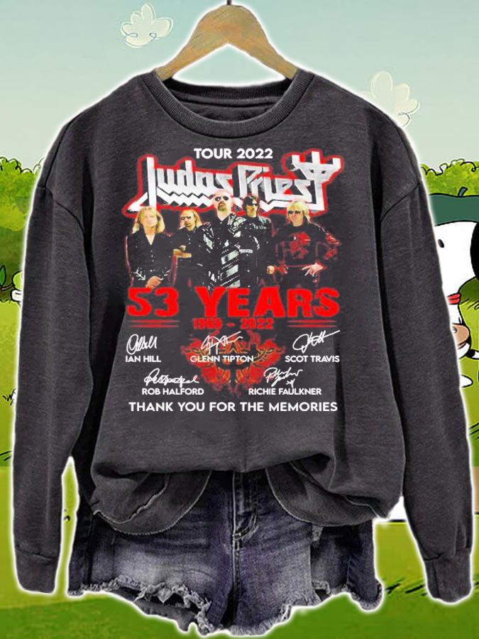 Judas Priest Tour 2022 53 Years 1969 2022 Thank You For The Memories t-shirt sweatshirt