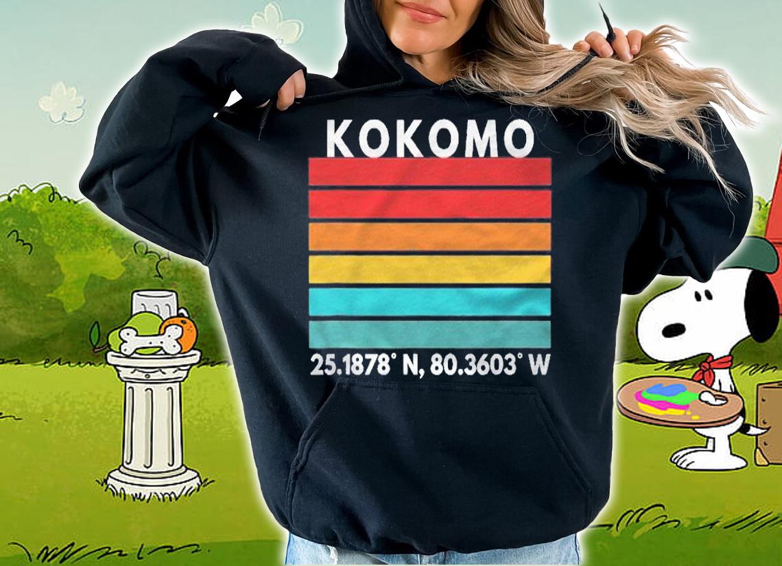 Kokomo Florida Keys Latitude Longitude shirt hoodie