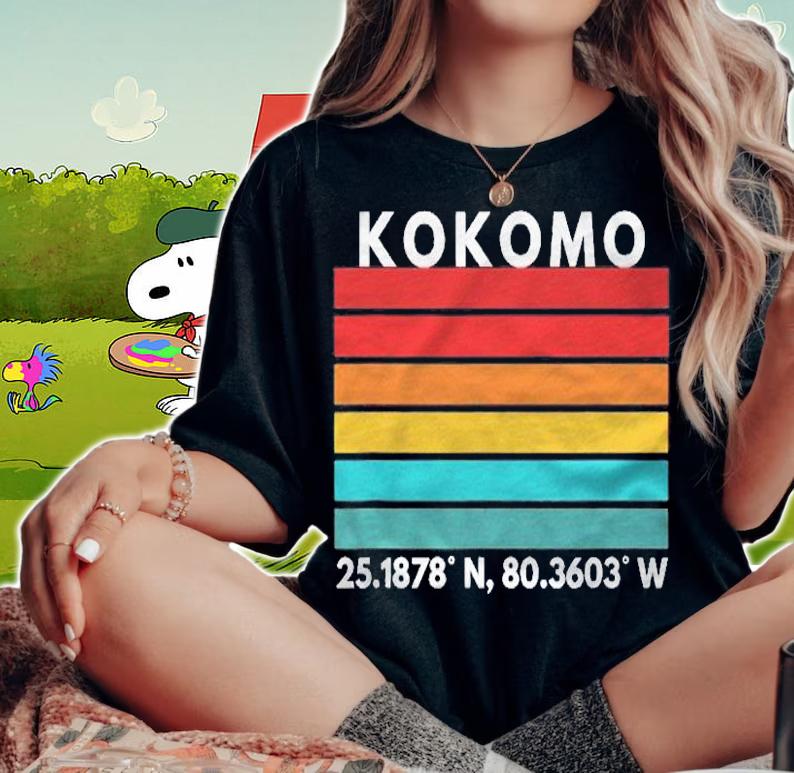 Kokomo Florida Keys Latitude Longitude shirt woman shirt
