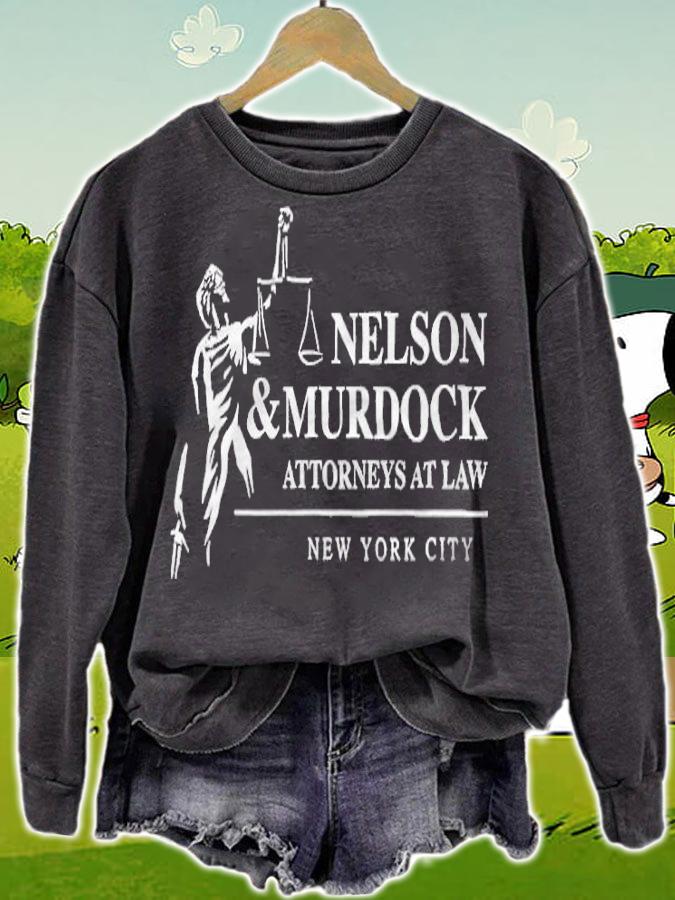 Nelson and Murdock attorneys at law New York city T-shirt sweatshirt