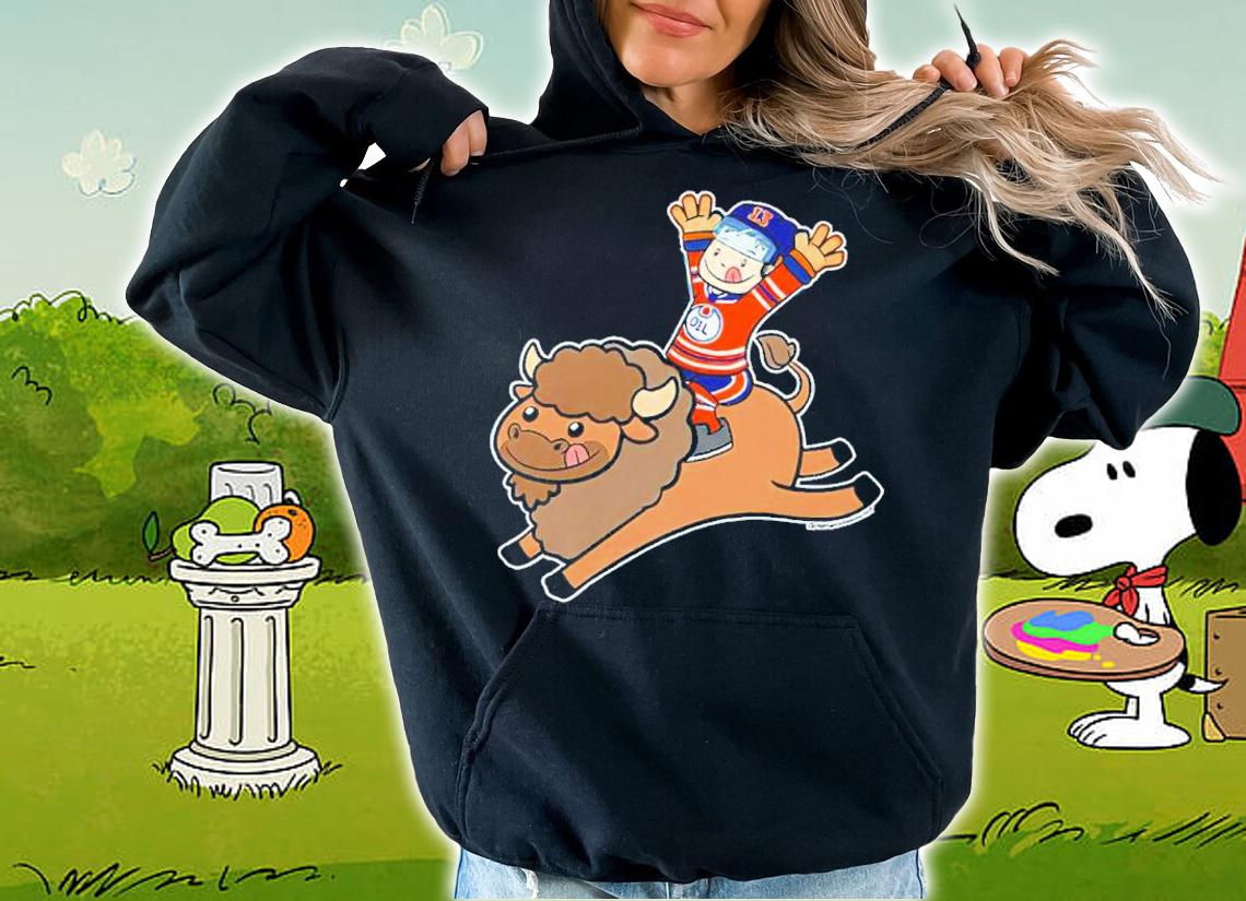 Official Edmonton Oilers JP Bison Buffalo Shirt hoodie