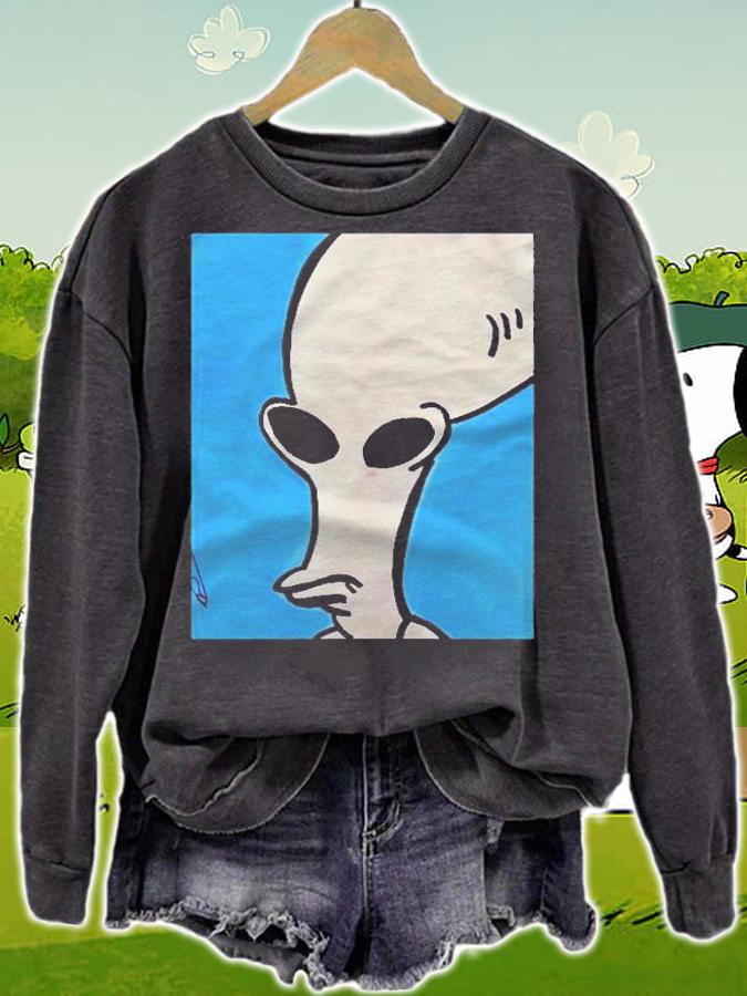 Roger The Alien From American Dad  Full Alien Face Classic Shirt sweatshirt