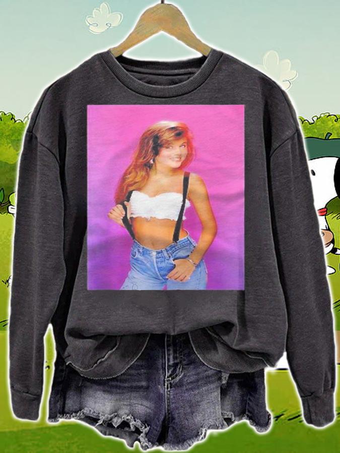 Saved By The Bell Kelly Lookin Hot Raglan Baseball Shirt sweatshirt