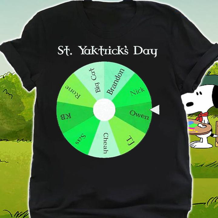 St. Yatrick's Wheel St Patrick's Day T-Shirt shirt