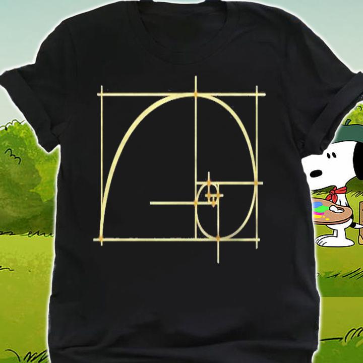The Golden Ratio Gift I Math Spiral Geometry T-shirt shirt
