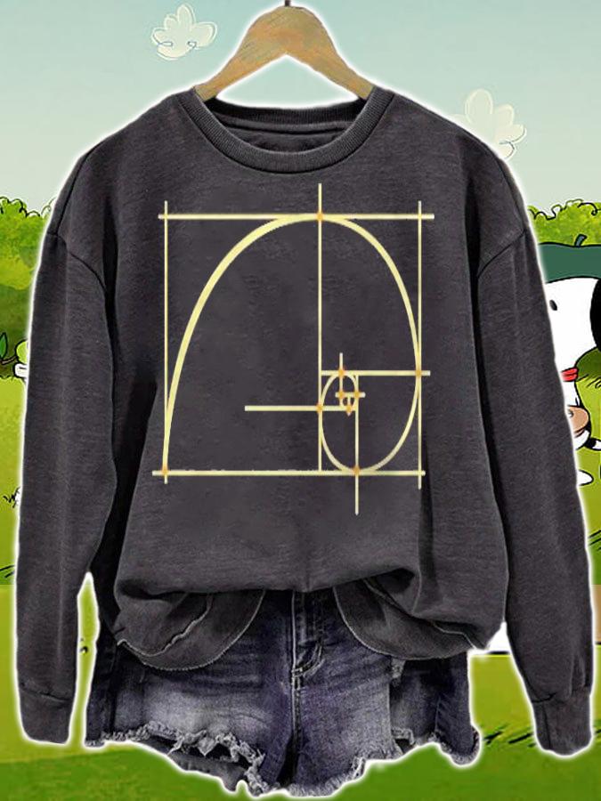The Golden Ratio Gift I Math Spiral Geometry T-shirt sweatshirt