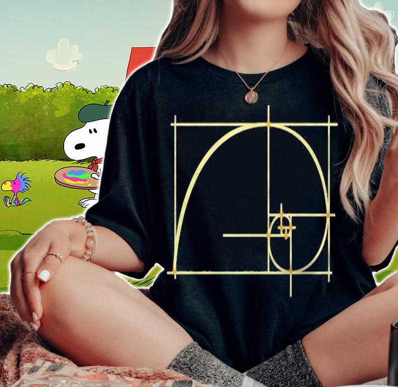The Golden Ratio Gift I Math Spiral Geometry T-shirt woman shirt