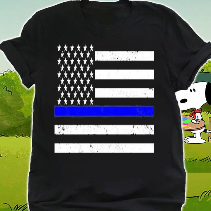 Thin Blue Line US Flag T-Shirt shirt
