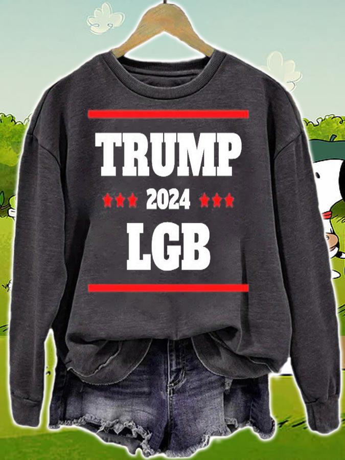 Trump 2024 Let's Go Brandon Funny Biden LGB T-Shirt sweatshirt